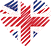 Logo of sitesdeencontro.com UK, Heart Shaped Image of UK flag.