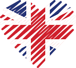 Logo of sitesdeencontro.com - UK, Heart Shaped Image of UK flag.